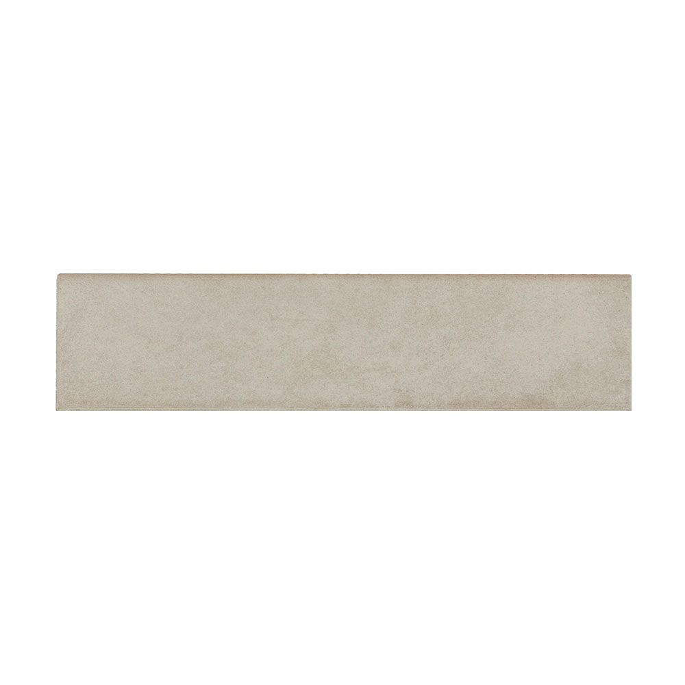 Sokkelflis Capri Lys Grå Matt 33x8 cm